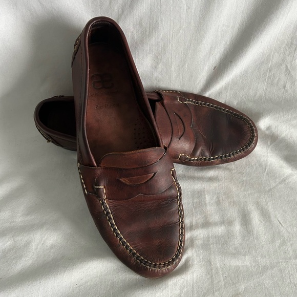 Men’s ALLEN EDMONDS Burgundy Brown Leather Penny Loafers Size 11.5 - Picture 9 of 9